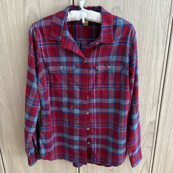 Eddie Bauer Plaid Button Up - Picture 1 of 5
